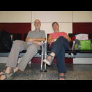 Wieder eine Nacht, die wir auf dem Flughafen bzw. im Flugzeug verbrachten